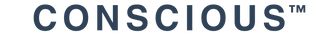 Logo of 'Conscious' on a clear background